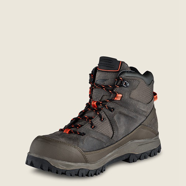 Botas Red Wing Hiking Hombre Grises Marrom - Trbo - 5-Inch Waterproof Safety Toe - 923-YHPRXC